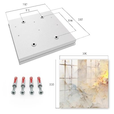 Key box for wall Marble elegance