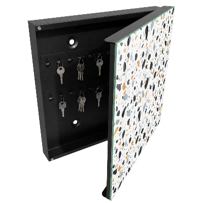 Wall mounted key box Terrazzo pattern