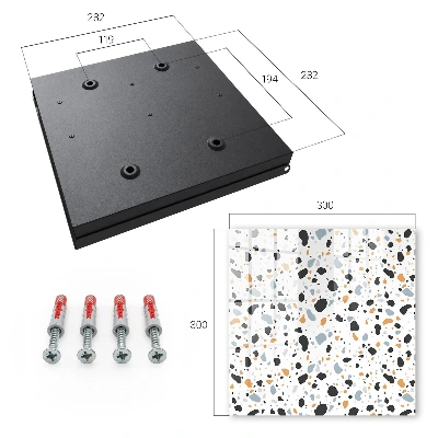 Wall mounted key box Terrazzo pattern