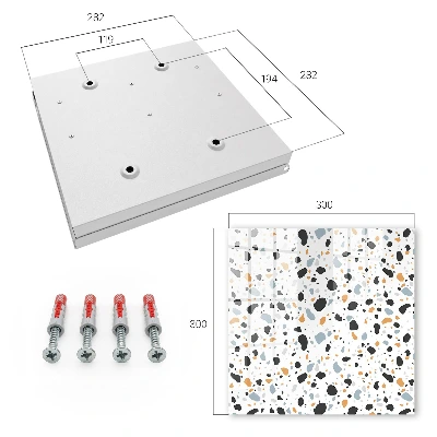 Wall mounted key box Terrazzo pattern