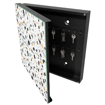 Wall mounted key box Terrazzo pattern