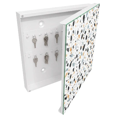 Wall mounted key box Terrazzo pattern