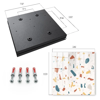 Key cabinet Abstract composition