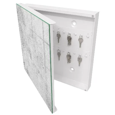 Wall mounted key box in a raw elegant design