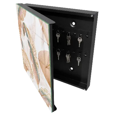 Key box for wall Delicate leaves