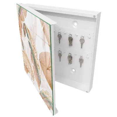 Key box for wall Delicate leaves