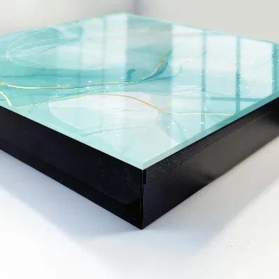 Wall mounted key box in turquoise elegance