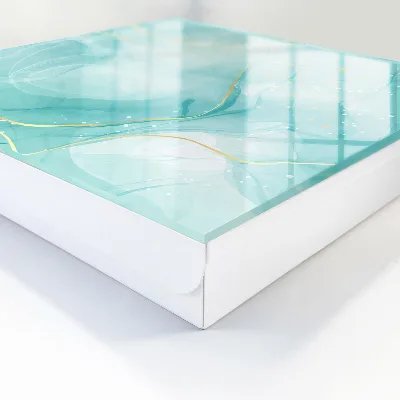 Wall mounted key box in turquoise elegance