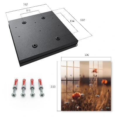 Key box for wall Poppy fields