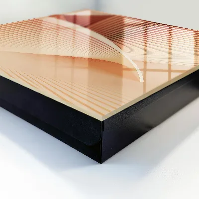 Wall mounted key box Abstract waves