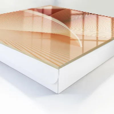 Wall mounted key box Abstract waves