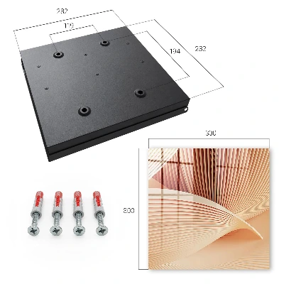 Wall mounted key box Abstract waves