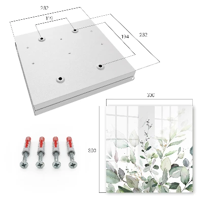 Wall-mounted key box green elegance finish