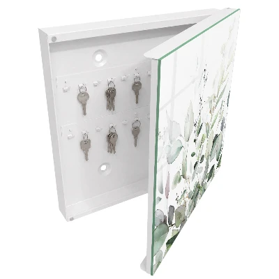 Wall-mounted key box green elegance finish