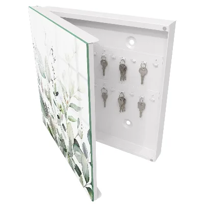 Wall-mounted key box green elegance finish