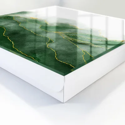 Wall-mounted key box green hills design