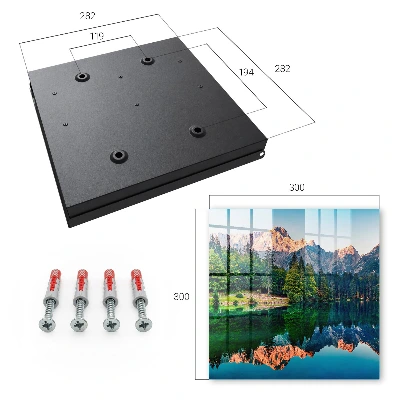 Key box for wall Mountain landscape