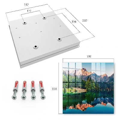 Key box for wall Mountain landscape
