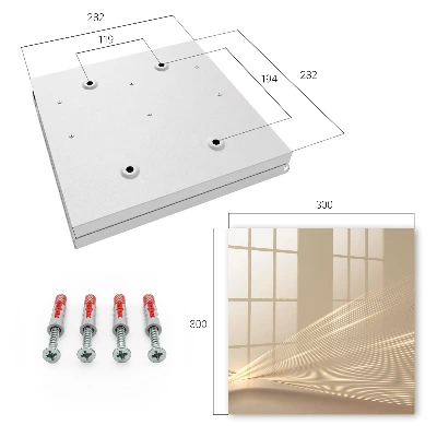 Key cabinet with minimalist lines