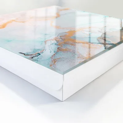 Wall-mounted key box colorful marble design