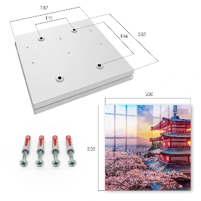 Wall-mounted key box Japanese harmony design