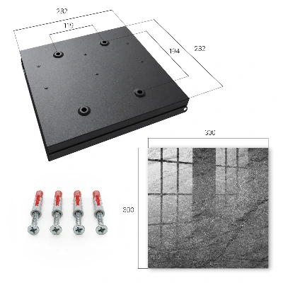 Key cabinet Grey stone
