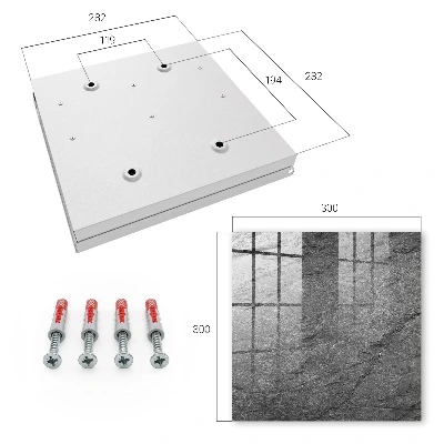 Key cabinet Grey stone