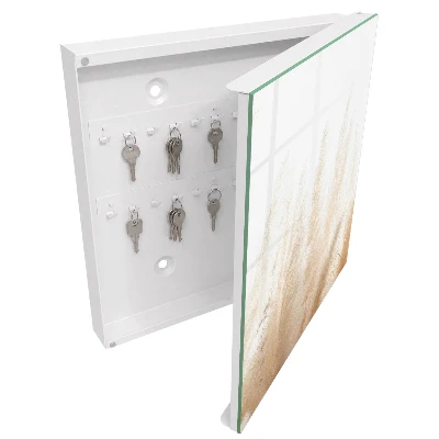 Wall mounted key box soothing nature design