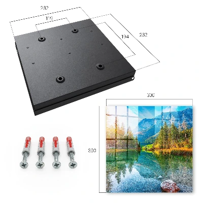 Key box for wall mountain landscape design