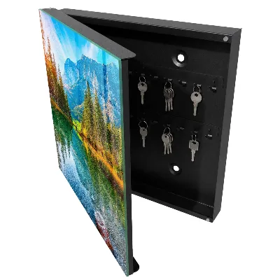 Key box for wall mountain landscape design
