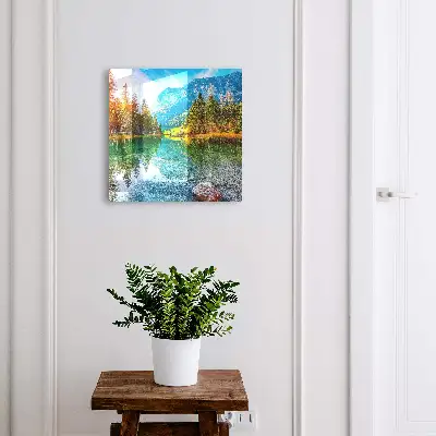 Key box for wall Mountain landscape