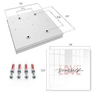 Wall mounted key box Love yourself