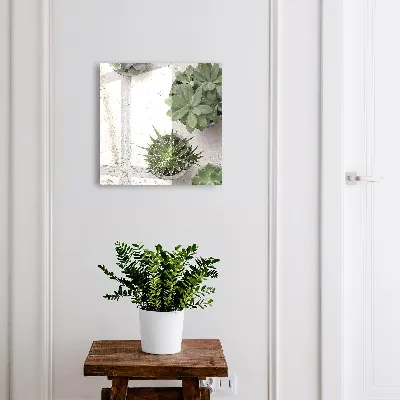 Key cabinet Green succulents