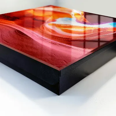 Wall mounted key box colorful rocks design