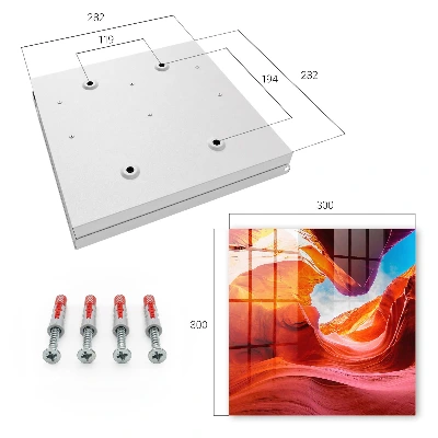 Wall mounted key box colorful rocks design