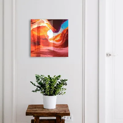 Wall mounted key box Colorful rocks