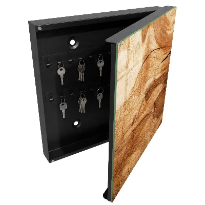 Key box for wall Wood texture