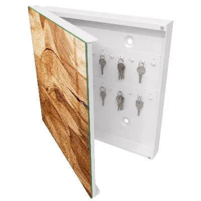 Key box for wall Wood texture