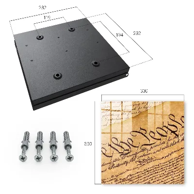 Wall mounted key box Old document