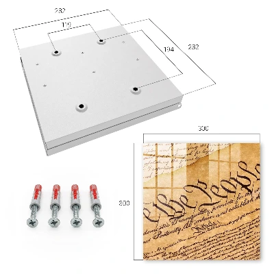 Wall mounted key box Old document