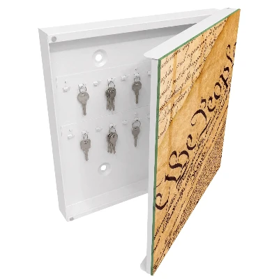 Wall mounted key box Old document