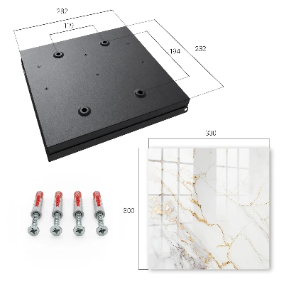 Key box for wall Beautiful marble pattern