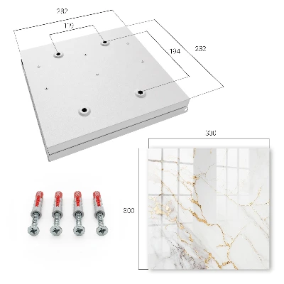 Key box for wall Beautiful marble pattern