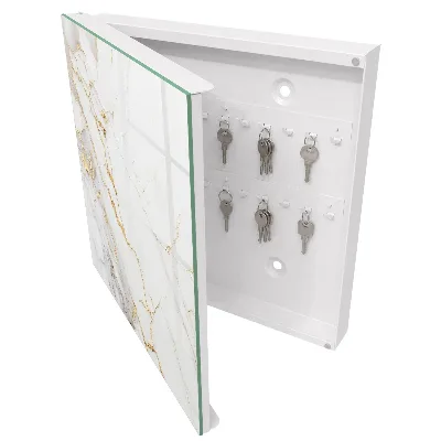 Key box for wall Beautiful marble pattern