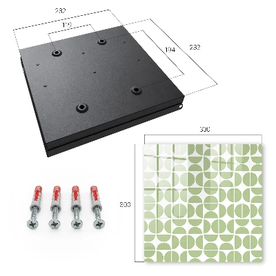 Wall mounted key box Green geometry