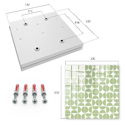 Wall mounted key box Green geometry