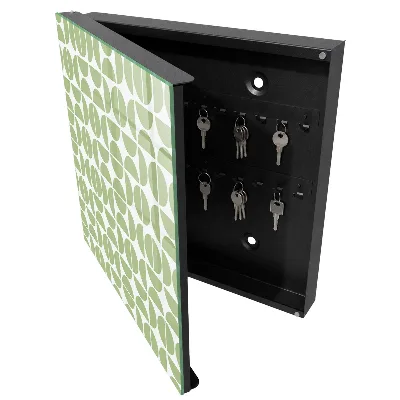 Wall mounted key box Green geometry