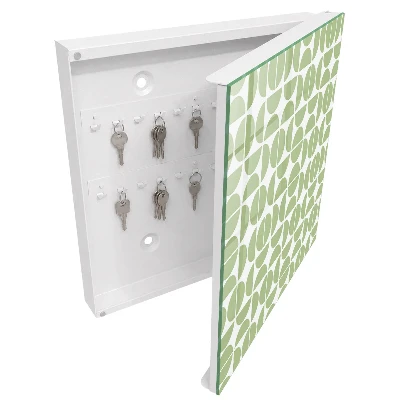 Wall mounted key box Green geometry