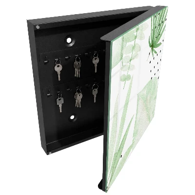 Key box for wall Green leaves