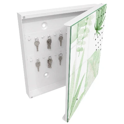 Key box for wall Green leaves